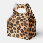 Leopard Gepard Kirsche Geburtstags Favor Box Geschenkschachtel (Rückseite)