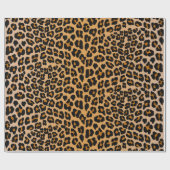 Leopard Gepard Muster Geschenkpapier (Flach)