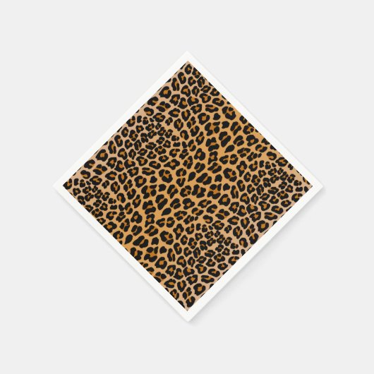 Leopard Gepard Muster Serviette (Ecke)