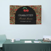 Leopard Gepard Tierprint Kirsch Junggesellinnenabs Banner (Messeveranstaltung)