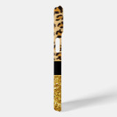 Leopard-Geparden-Glitzer Case-Mate iPhone Hülle (Rückseite / Rechts)