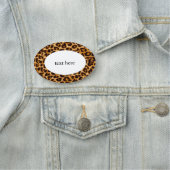 Leopard, Geparkdruck, Klassische Bezeichnung Namensschild (Beispiel)