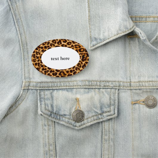 Leopard, Geparkdruck, Klassische Bezeichnung Namensschild (Beispiel)