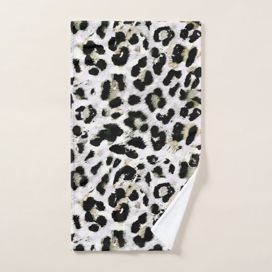 Leopard - gepunkteter Tierdruck drucken Badhandtuch Set (Handtuch)