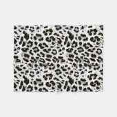 Leopard - gepunkteter Tierdruck drucken Fleecedecke (Vorderseite (Horizontal))