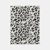 Leopard - gepunkteter Tierdruck drucken Fleecedecke (Vorderseite)