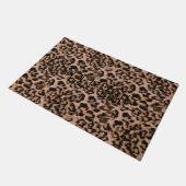 Leopard - gepunkteter Tierdruck drucken Fußmatte (Schrägansicht)