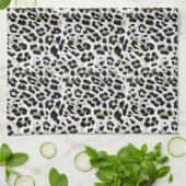 Leopard - gepunkteter Tierdruck drucken Geschirrtuch (Gefaltet)