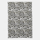 Leopard - gepunkteter Tierdruck drucken Geschirrtuch (Vertikal)