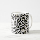 Leopard - gepunkteter Tierdruck drucken Kaffeetasse (VorderseiteRechts)