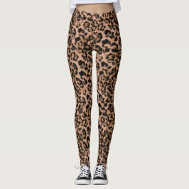 Leopard - gepunkteter Tierdruck drucken Leggings
