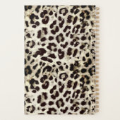 Leopard - gepunkteter Tierdruck drucken Planer (Rückseite)