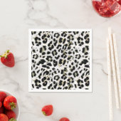Leopard - gepunkteter Tierdruck drucken Serviette (Beispiel)