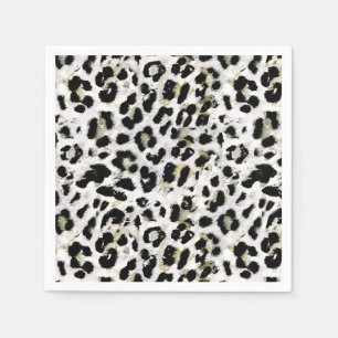 Leopard - gepunkteter Tierdruck drucken Serviette