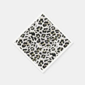 Leopard - gepunkteter Tierdruck drucken Serviette (Ecke)