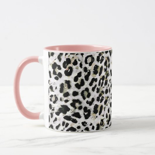 Leopard - gepunkteter Tierdruck drucken Tasse (Links)