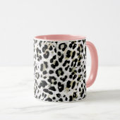 Leopard - gepunkteter Tierdruck drucken Tasse (VorderseiteRechts)
