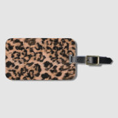 Leopard - gepunkteter Tierdruck Gepäckanhänger (Vorderseite (Horizontal))