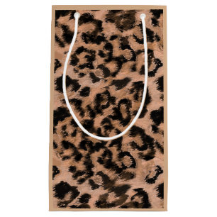 Leopard - gepunkteter Tierdruck Kleine Geschenktüte