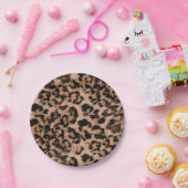 Leopard - gepunkteter Tierdruck Pappteller (Party)