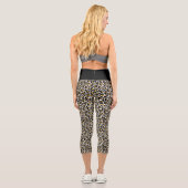 Leopard-Gesamtdesign Capri Leggings (Rückseite)
