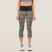 Leopard-Gesamtdesign Capri Leggings (Vorderseite)