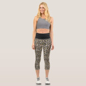 Leopard-Gesamtdesign Capri Leggings (Vorderseite)