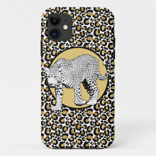 Leopard-Gesamtdesign Case-Mate iPhone Hülle (Rückseite)