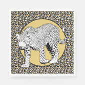 Leopard-Gesamtdesign Serviette (Vorderseite)