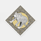 Leopard-Gesamtdesign Serviette (Ecke)