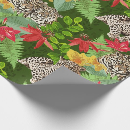 Leopard Geschenkpapier (Ecke)