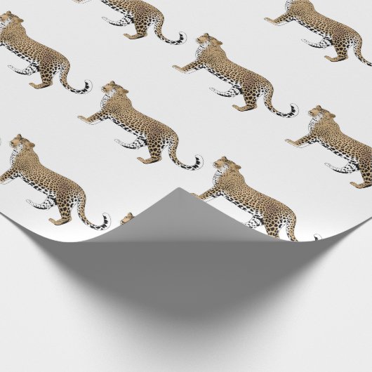 Leopard Geschenkpapier (Ecke)