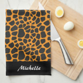 Leopard Geschirrtuch (Viertel Falte)