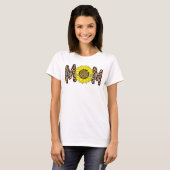Leopard gesegnet Mutter Sonnenblumen Mama Geschenk T-Shirt (Vorne ganz)