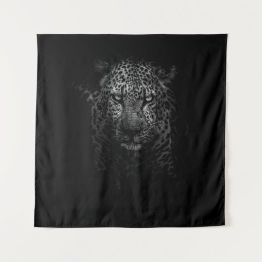 LEOPARD GESICHT WANDTEPPICH (Vorderseite)