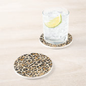 Leopard Getränkeuntersetzer (Seite)