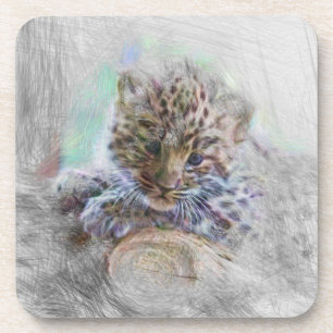 Leopard Getränkeuntersetzer