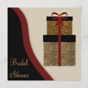 Leopard Gifts Leopard Brautparty Einladung