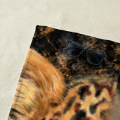 Leopard Girl Beach Handtuch (Beispiel)