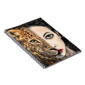 Leopard Girl - Emotion Notebook - Malerei Notizblock (Rechte Seite)