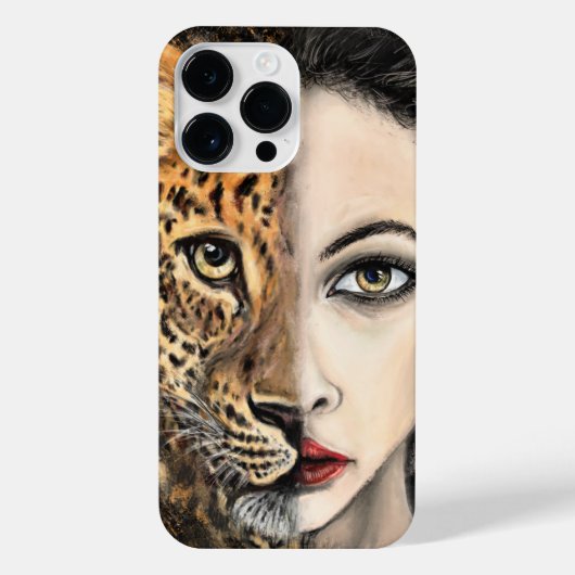 Leopard Girl iPhone Case iPhone Hülle (Rückseite)
