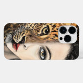 Leopard Girl iPhone Case iPhone Hülle (Rückseite (Horizontal))