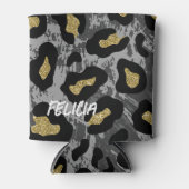 Leopard Glam Dosenkühler (Vorderseite)