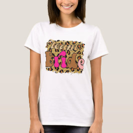 Leopard Glam Team Bride Junggeselinnen-Abschied T-Shirt