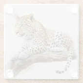 Leopard Glasuntersetzer (Rückseite)