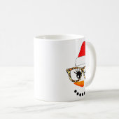 Leopard Gles Santa Claus Snowman Face Christmas Co Kaffeetasse (VorderseiteRechts)