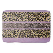 Leopard Glitter Streifen Glam 1 Badematte (Vorderseite)