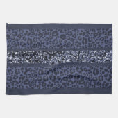Leopard Glitter Streifen Glam 5 Geschirrtuch (Horizontal)