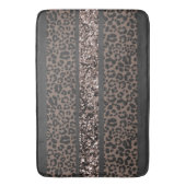 Leopard Glitter Streifen Glam 6 Badematte (Vorderseite Vertikal)