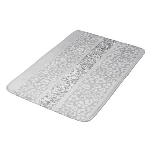 Leopard Glitter Streifen Glam 7 Badematte